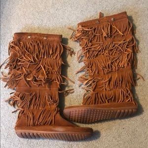 Minnetonka brown boots